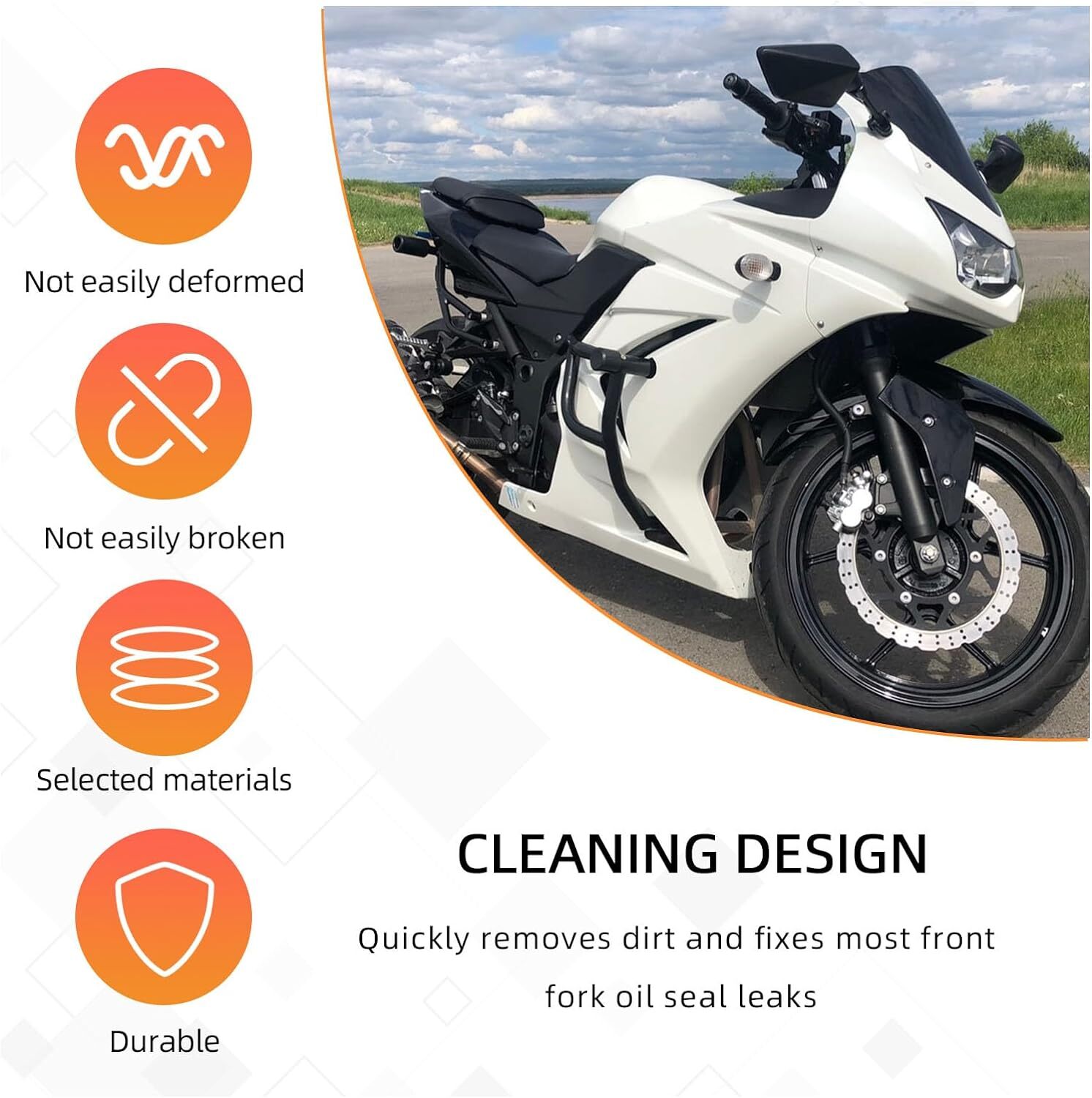 Front Fork Seal Cleaning Tool Universal Motorcycle Dirt Bike Fork Shock Absorber