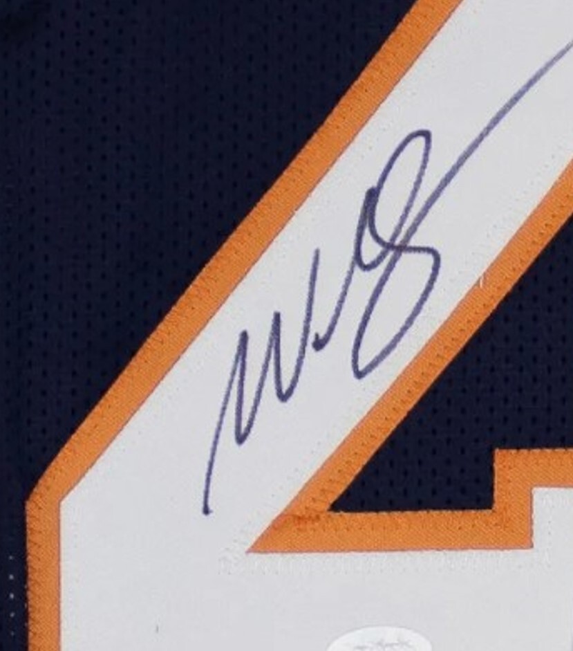 WILLIS McGAHEE Signed Denver Broncos Custom XL Jersey (JSA Basic COA)