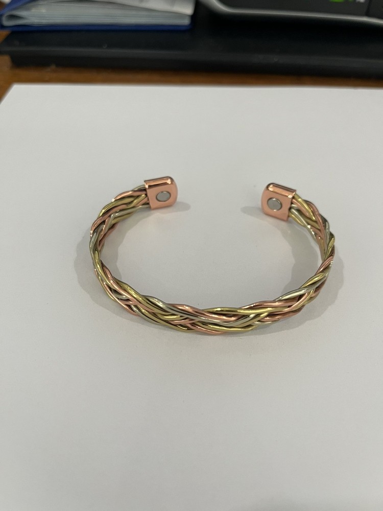 Womens Copper Tri-Color Therapy Bracelet