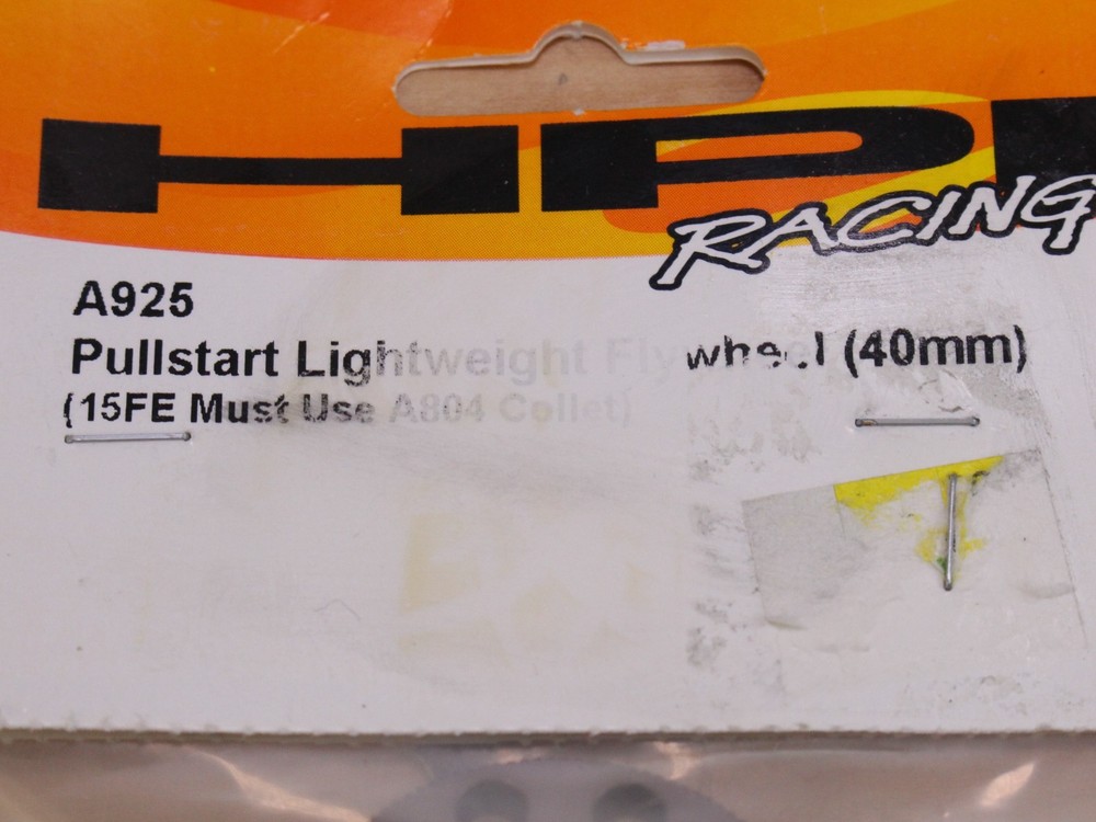 HPI A925 40mm Pullstart Lightweight Flywheel NitroRS4 NEW