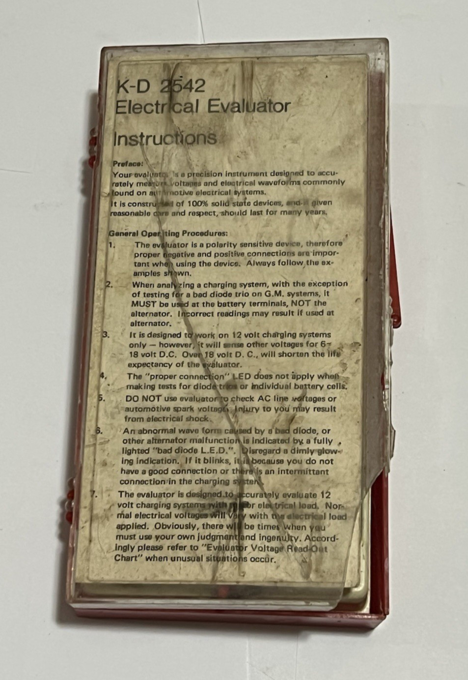 KD Tools 2542 Electrical Evaluator Automotive Charging Continuity Diode Tester