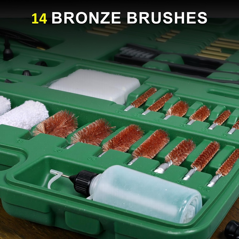 Universal Cleaning Kit - Includes Brass Cleaning Rods, Cleaning Jags, Phospho...
