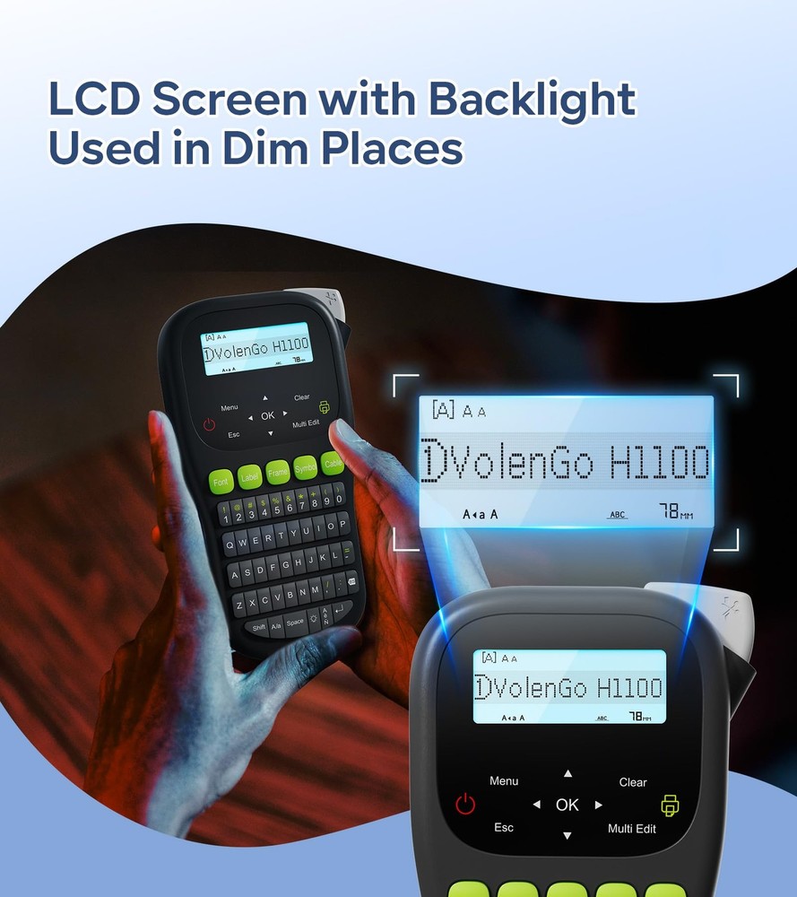 Label Maker Ptouch Label Maker Machine with-Tape Waterproof Labeler Machine w...