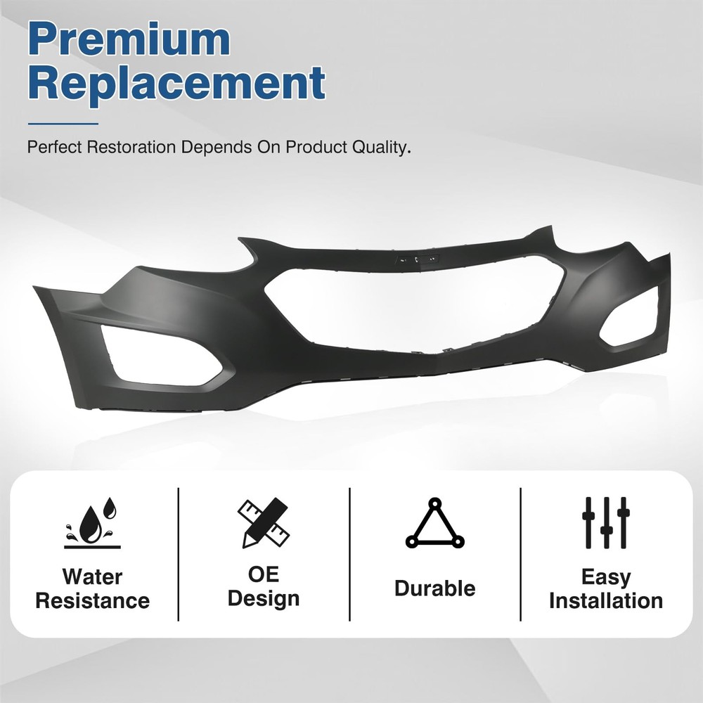 Front Bumper Cover Upper for 2016-2017 Equinox Primer Replace GM1014120