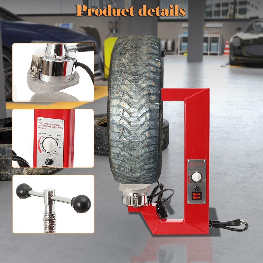 110V Tire Auto Repair Machine Patch Tool Kit Spot Vulcanizing Machine Vulcanizer