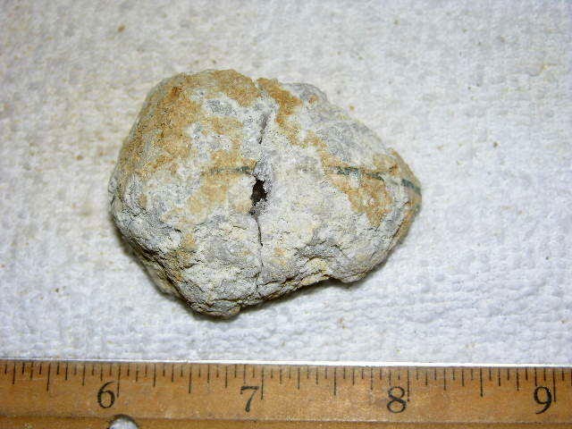 Geode pair opened with crystal centers 2 inch G37