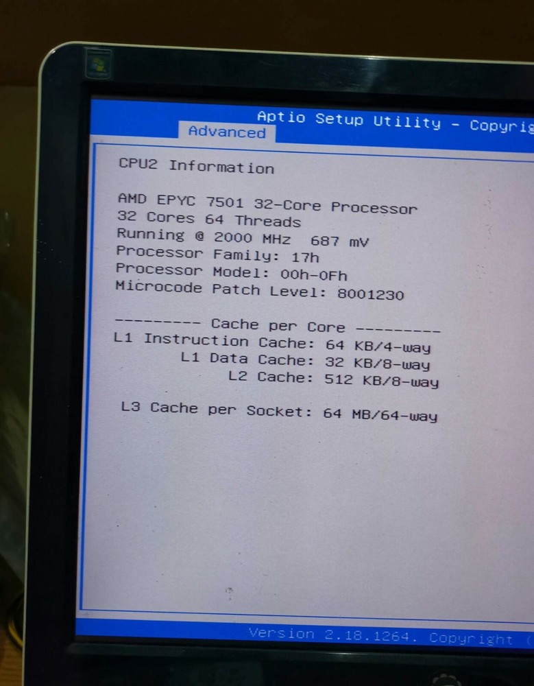 AMD epyc 7501 server PS 7501 bevihaf 32 core 64 thread 2.0ghz sp3 CPU processor