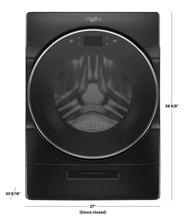 Whirlpool 5.0 Cu. Ft. Stackable Smart Front Load Washer - WFW9620HBK