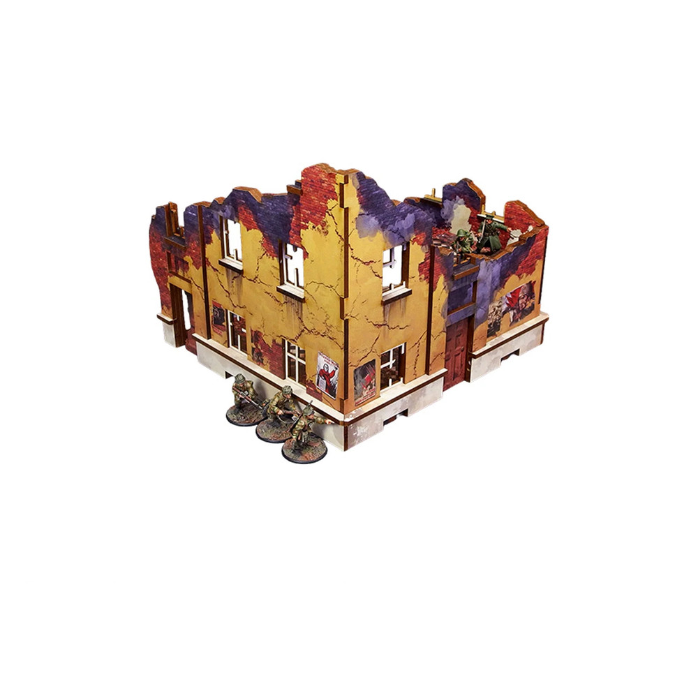 Micro Art Studio WW2 Ostfront Stalingrad: School Right (with 3rd Floor) H00247