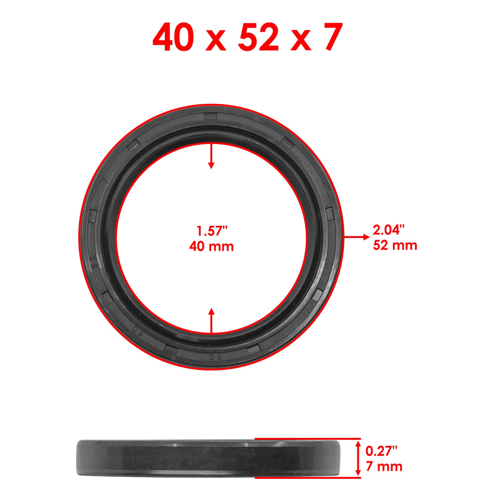 Front Differential Seal & O-Ring kit For UTV Bobcat 2200 / 2300 2004 - 2010