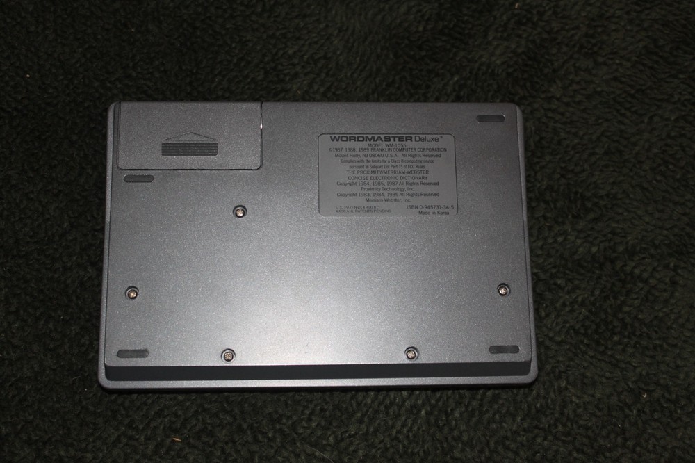 Franklin WORDMASTER Deluxe WM-1015 Electronic Dictionary Working with Case