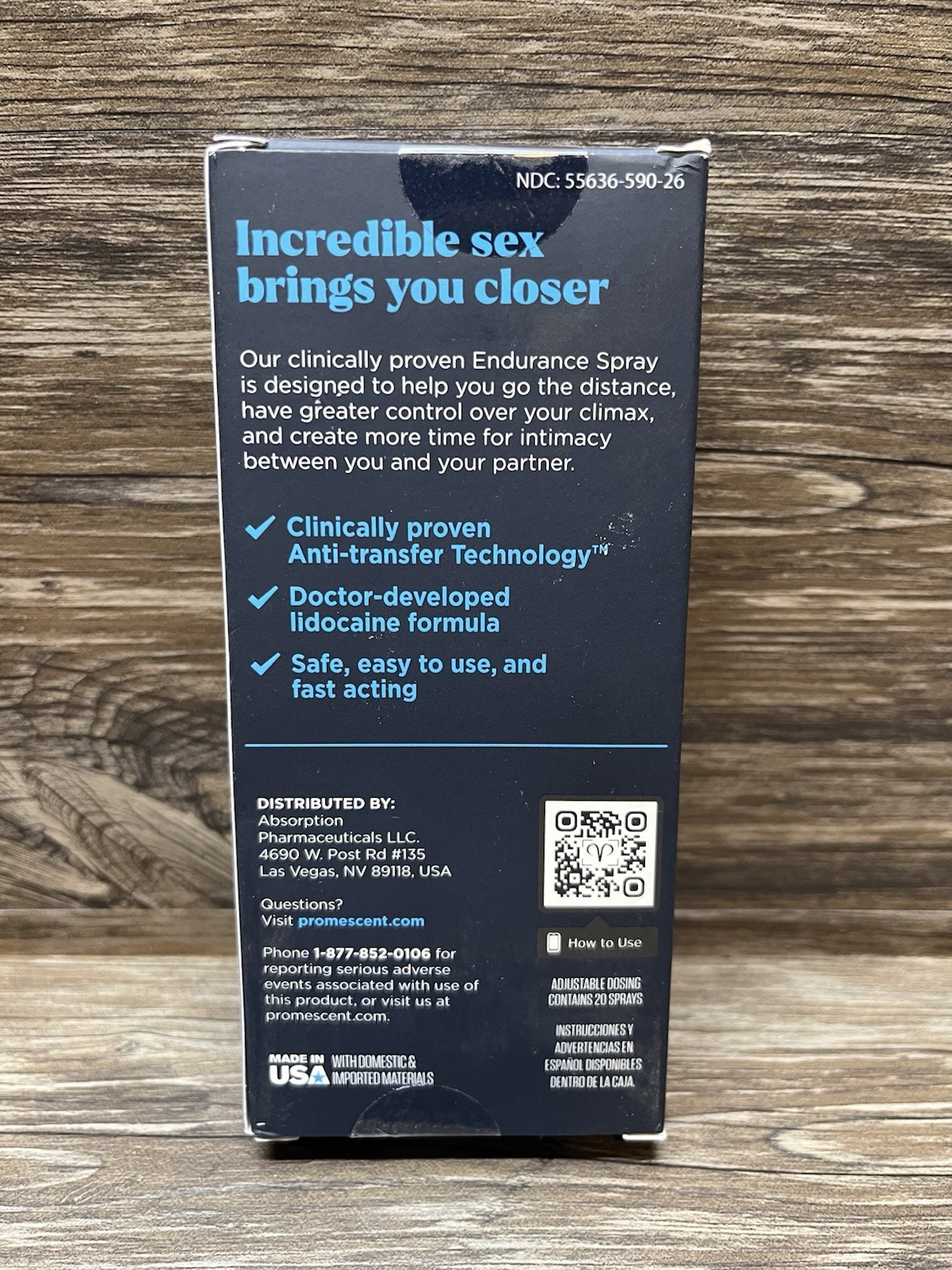 Promescent Men’s Delay Spray–Proven to Help You Last Longer in Bed 2.6 ml 11/27