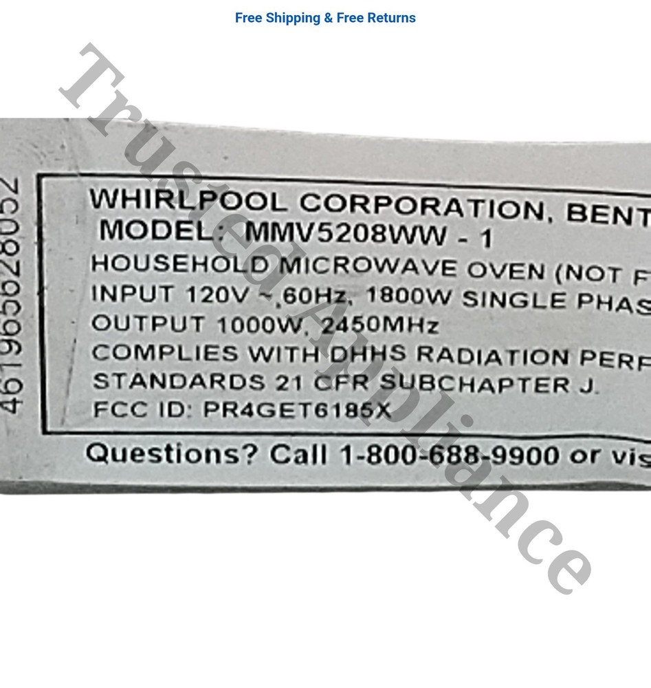 Whirlpool Microwave Control Bracket W10245199 SILVER