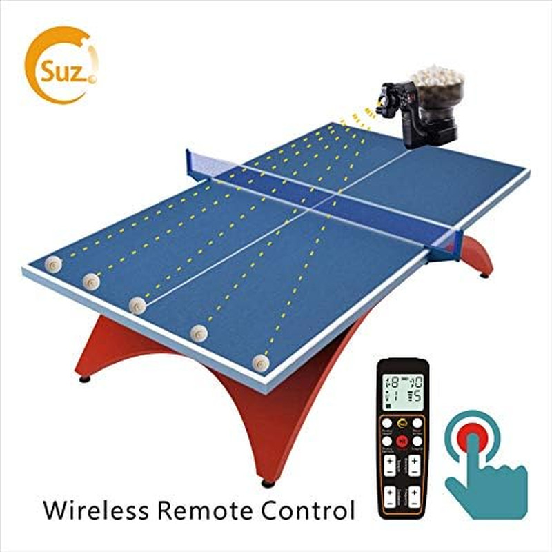 Table Tennis Robot Ping Pong Ball Machine S102 Wireless Remote Control Automatic