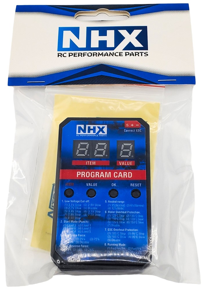 NHX RC Programming Card for Mini 28 Pro Brushless ESC