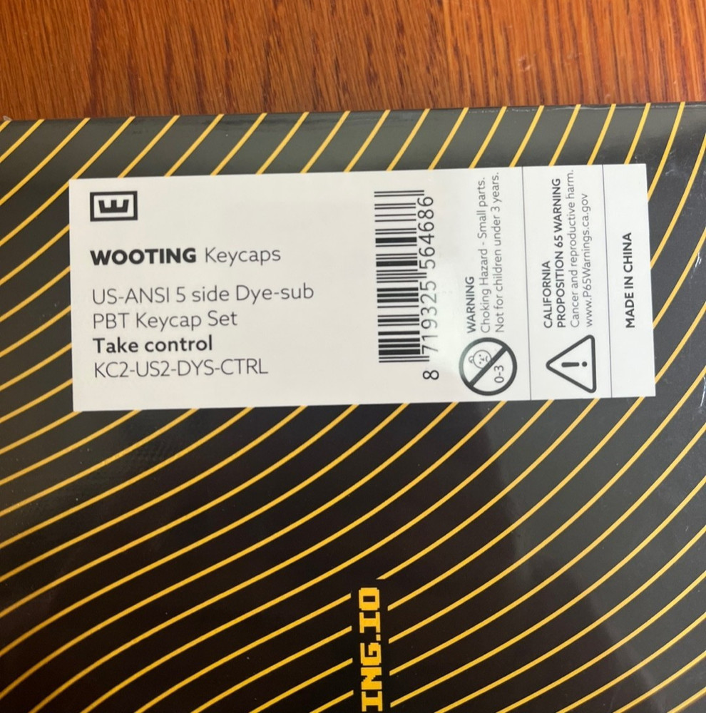 wooting keycaps US-ANSI 5 side dye-sub PBT Keycap set - Take control