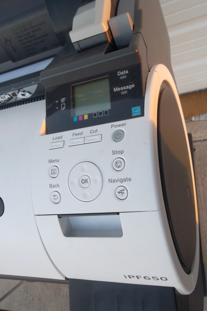 Canon imagePROGRAF iPF650 Plotter 24" Color Inkjet Large Format Printer w/Basket