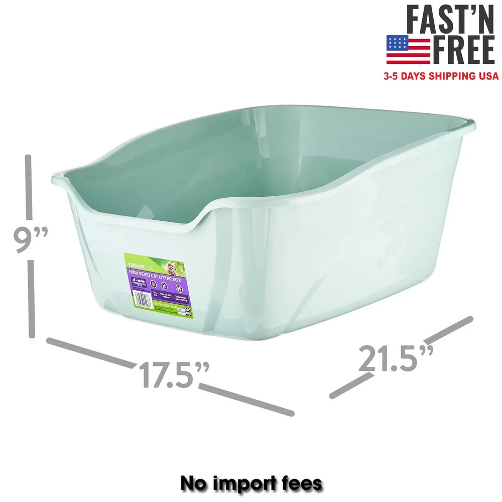 Vibrant Life High Sided Open Cat Litter Box