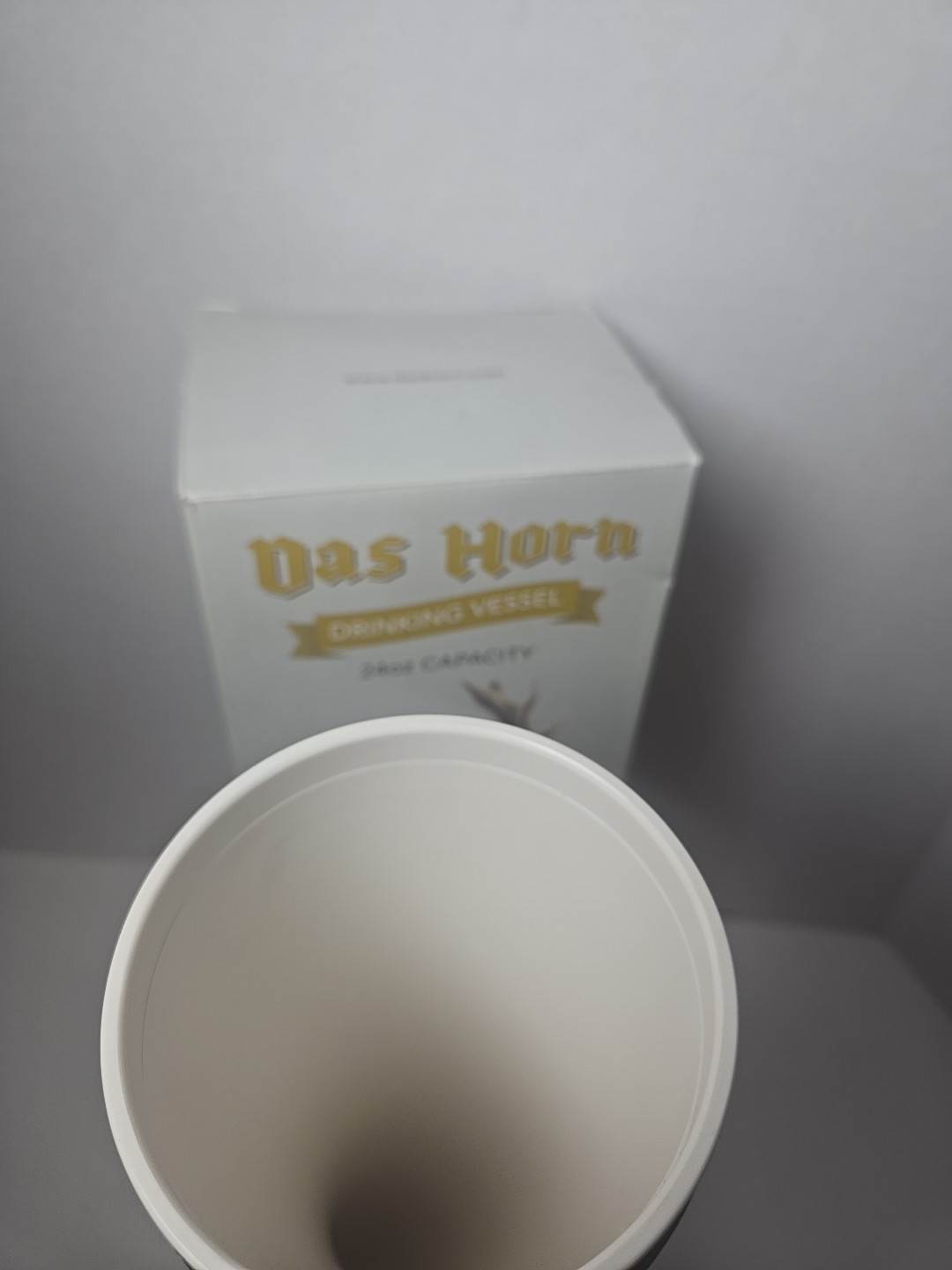 Drinking Vessel Horn with Holder and Neck Strap. Das Horn. 24 Oz. New Open Box