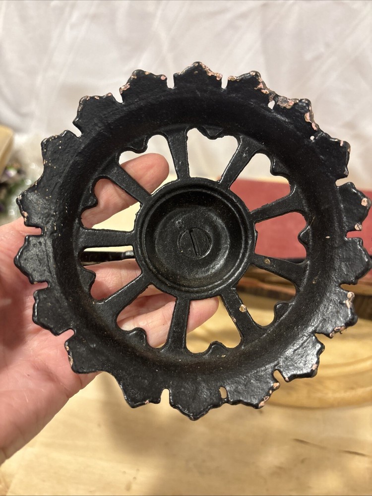 Antique Victorian Double Wall Cast Iron Sconce