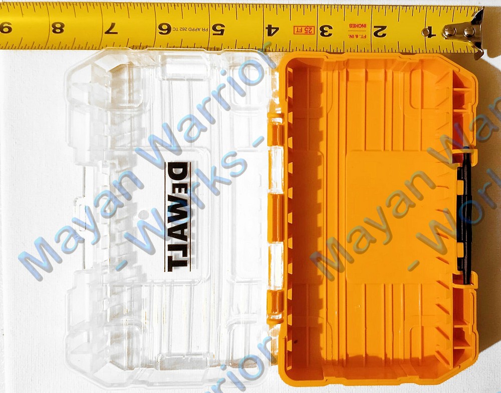 2 each DEWALT Tough insert Bit Storage Cases Organizer Stackable & Interlocking