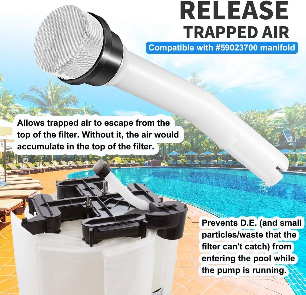 Replace For Pentair 190092 Air Bleed Assembly for FNS Plus Pool Spa D.E. Filter