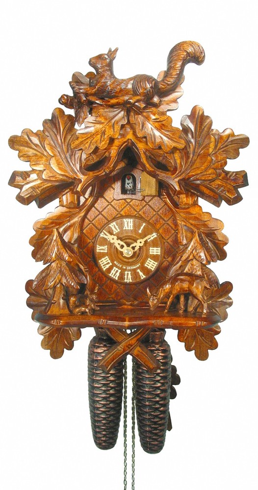 Cuckoo Clock Squirrel, Deer 2.5017.01.C NEW