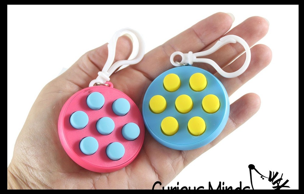 1 RANDOM COLOR Circle Fidget Clicker Buttons Controller Cube Block - Hand Fidget