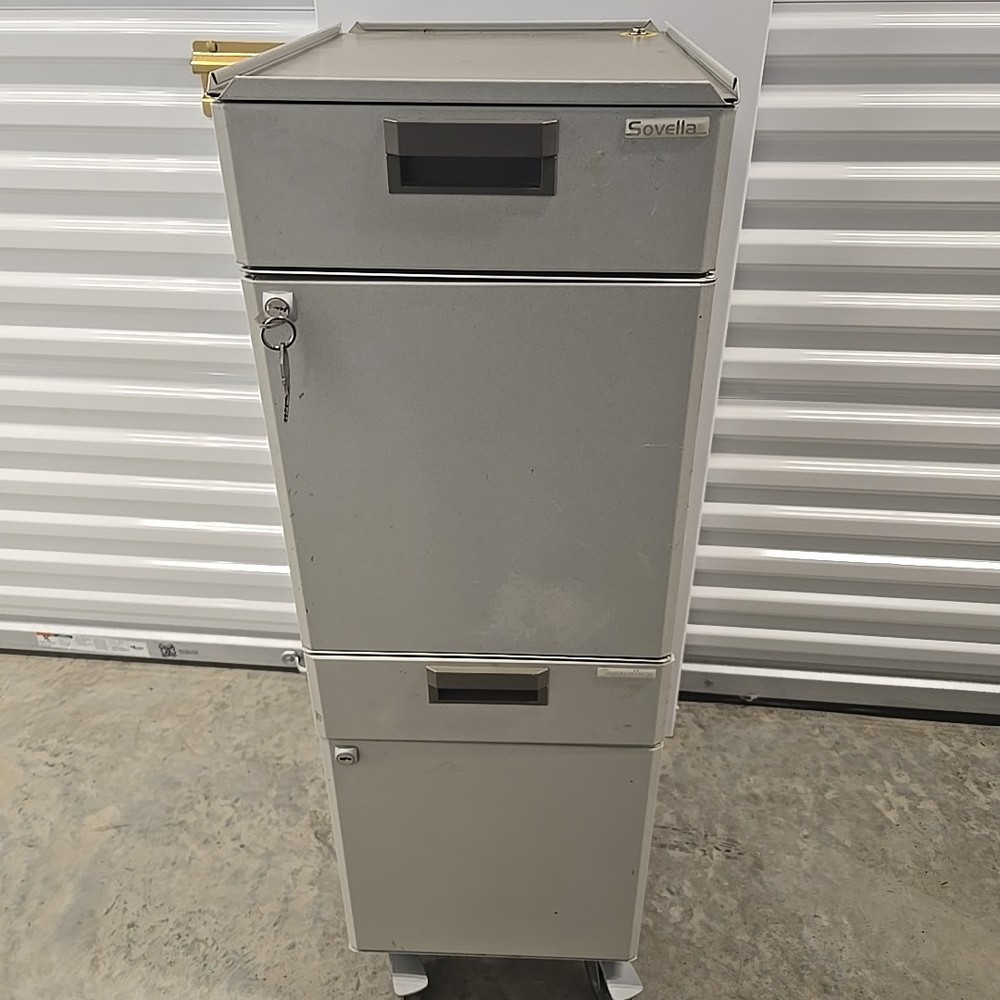 Sovella Rolling Storage Cabinet with Keys & STATFREE electrostatic discharge Mat