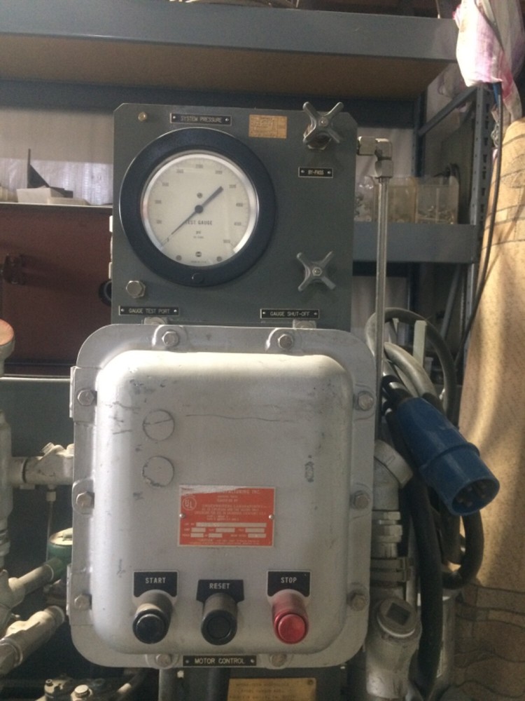 hydraulic testing pump station