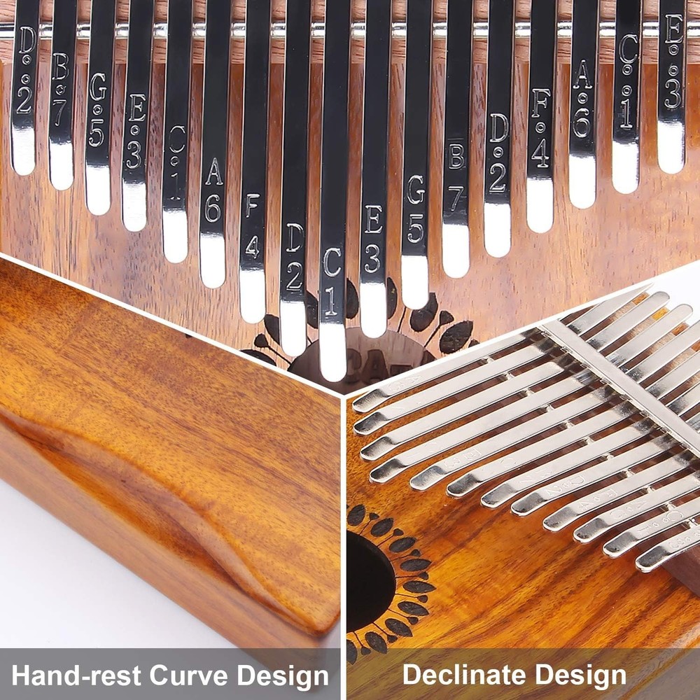 Complete Kalimba Thumb Piano Set: 17 Keys, Accessories & Easy Learning Guide