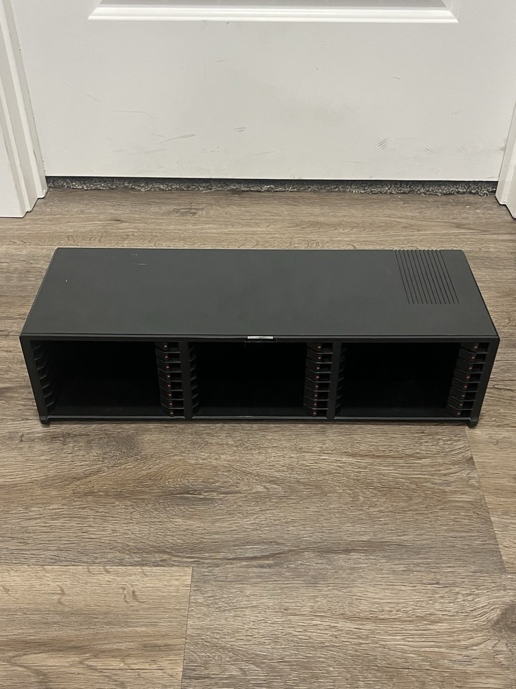 2 Laserline 24 CD Storage Case Lot Set Compact Disc Lock And Eject Missing Doors