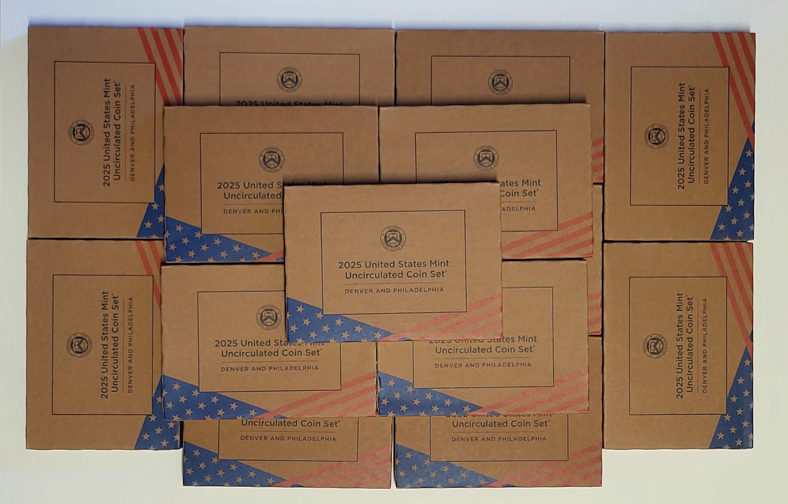 2025 US MINT UNCIRCULATED DENVER & PHILADELPHIA SET 20 COINS  SEALED BOX 25RJ %.