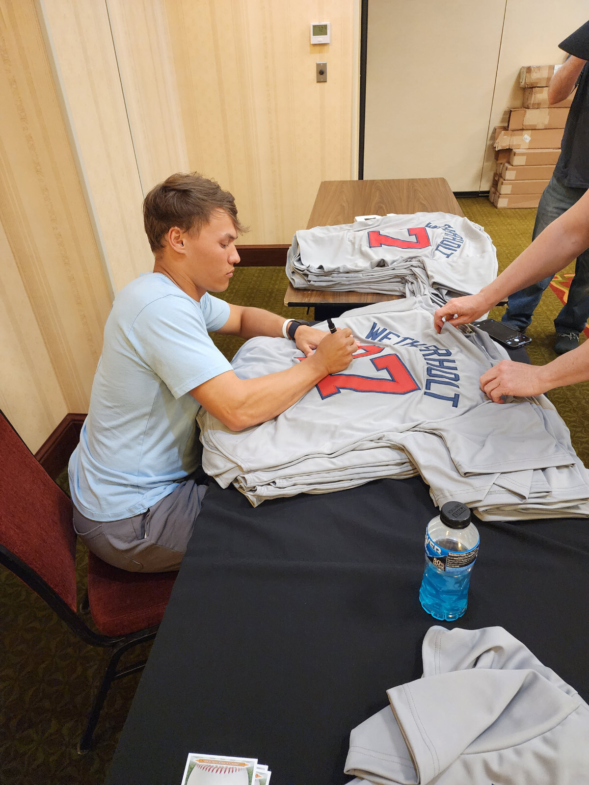 JJ Wetherholt Autographed OMLB Baseball Inscribed Bible Verse Beckett COA