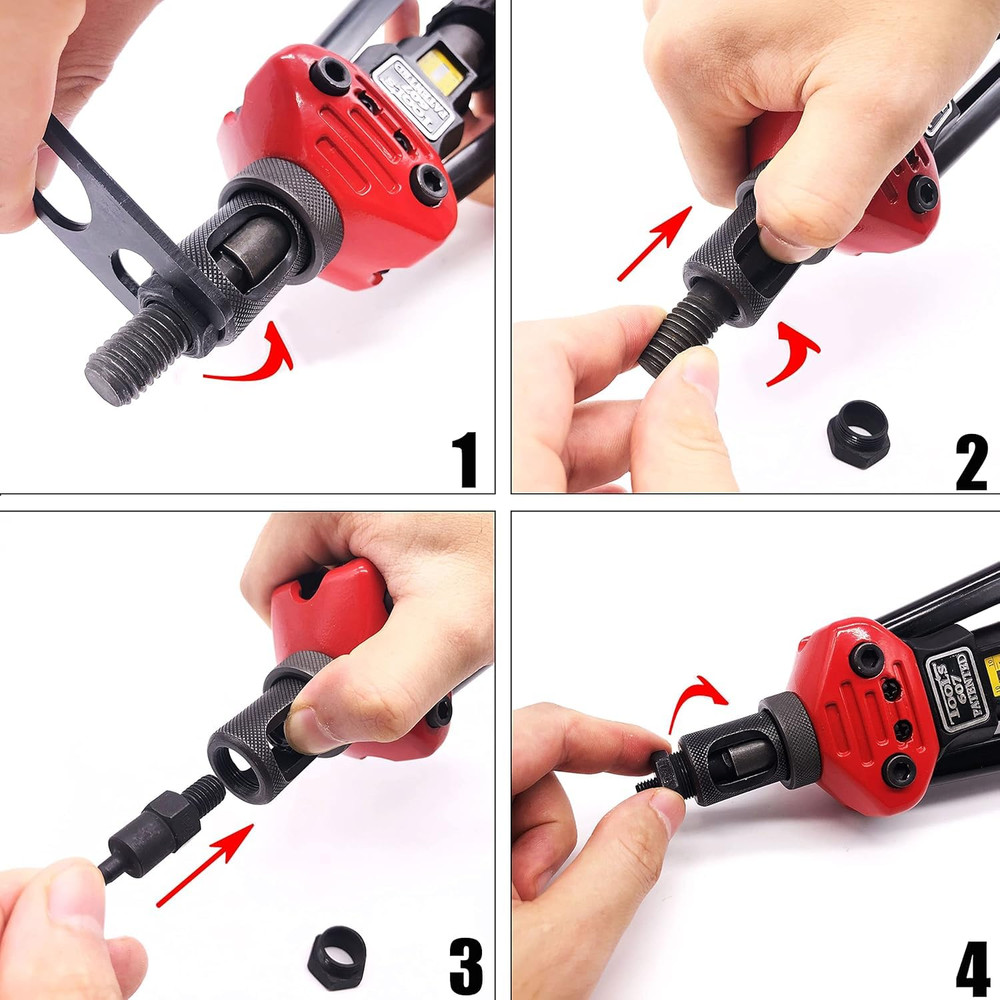 3/8-16 Rivet Nut Tool Tip Replacement Mandrel for Rivnut Installation