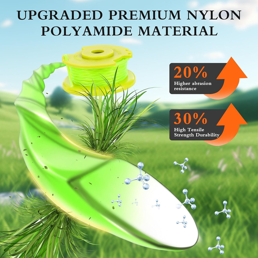 Weed Wacker String Replacement for Ryobi One Plus+ AC80RL3 0.08'' String Trimmer