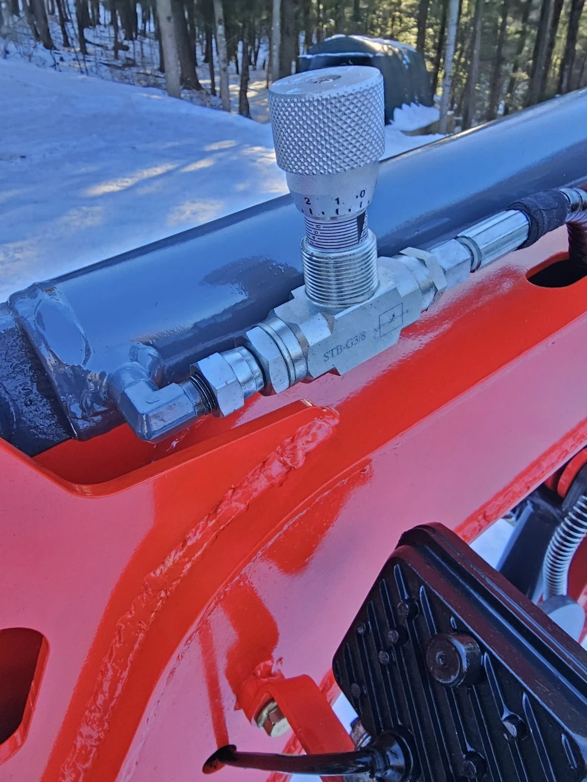 3/8" L08 -Hydraulic Flow Control Valve - STB-G3/8 - Mini Excavator - AGT - USA