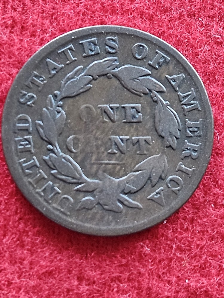 1829 large cent medium letters N-5