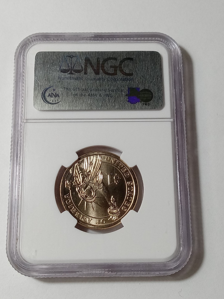 2007-P $1 John Adams NGC MS65