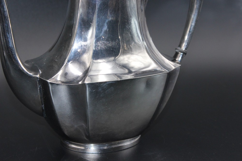 Vintage 4 pc. Silver Plate Tea Set by Wallace / V579 Pattern - Used