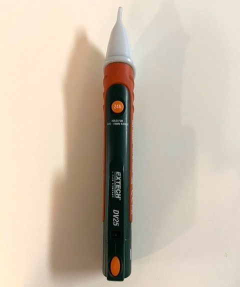 EXTECH DV25 Dual Range AC Electrical Voltage Detector Ticker Tool Flashlight DC