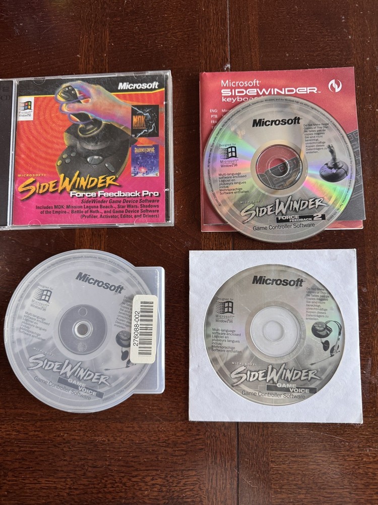 Microsoft SideWinder software