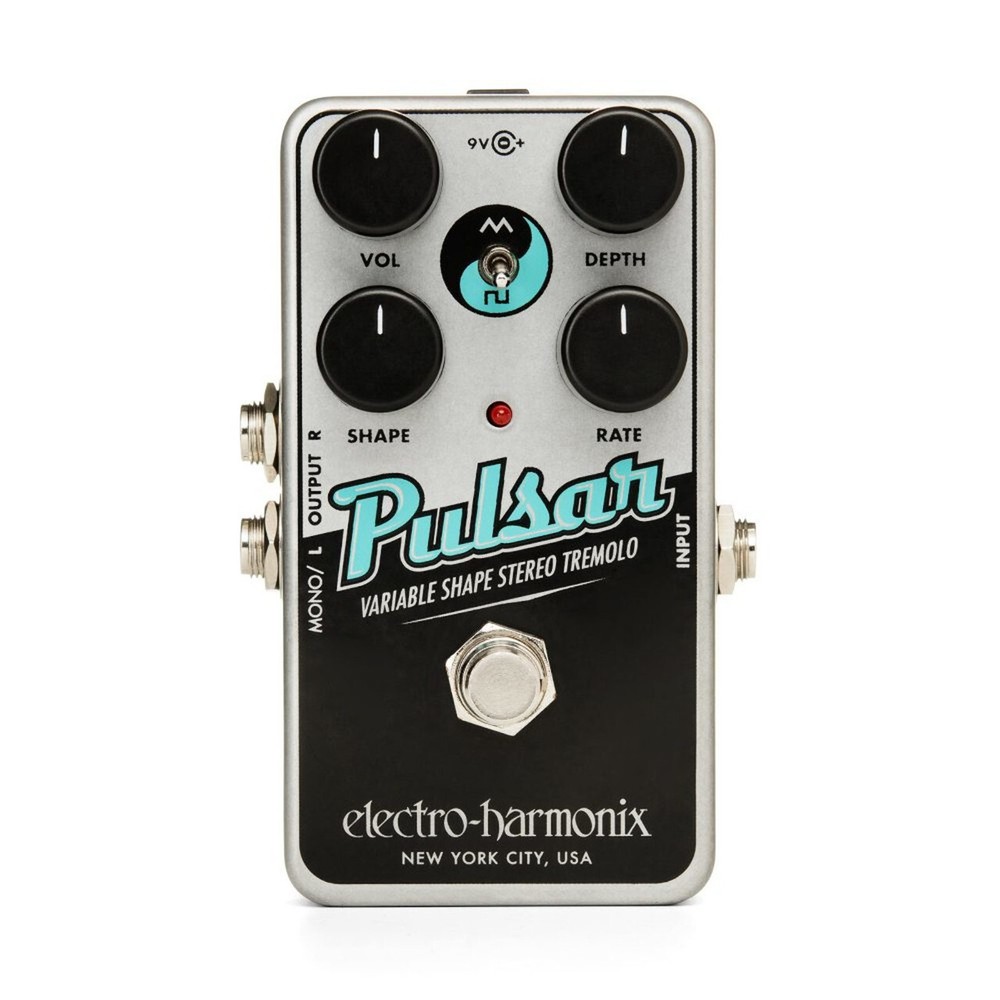 Electro Harmonix Nano Pulsar Variable Shape Stereo Tremolo Effects Pedal
