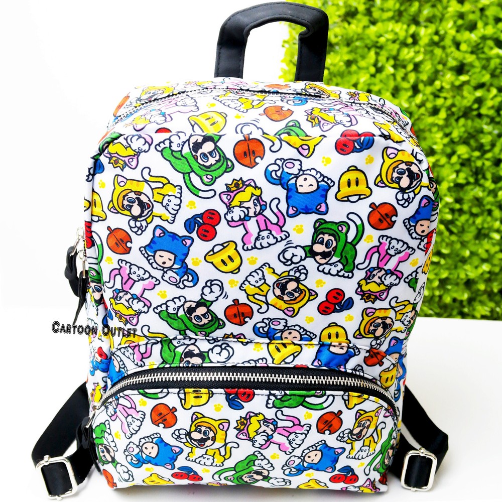 Super Mario Bros Controller Gear Mini Backpack 12" Mario 3D World Catsuit