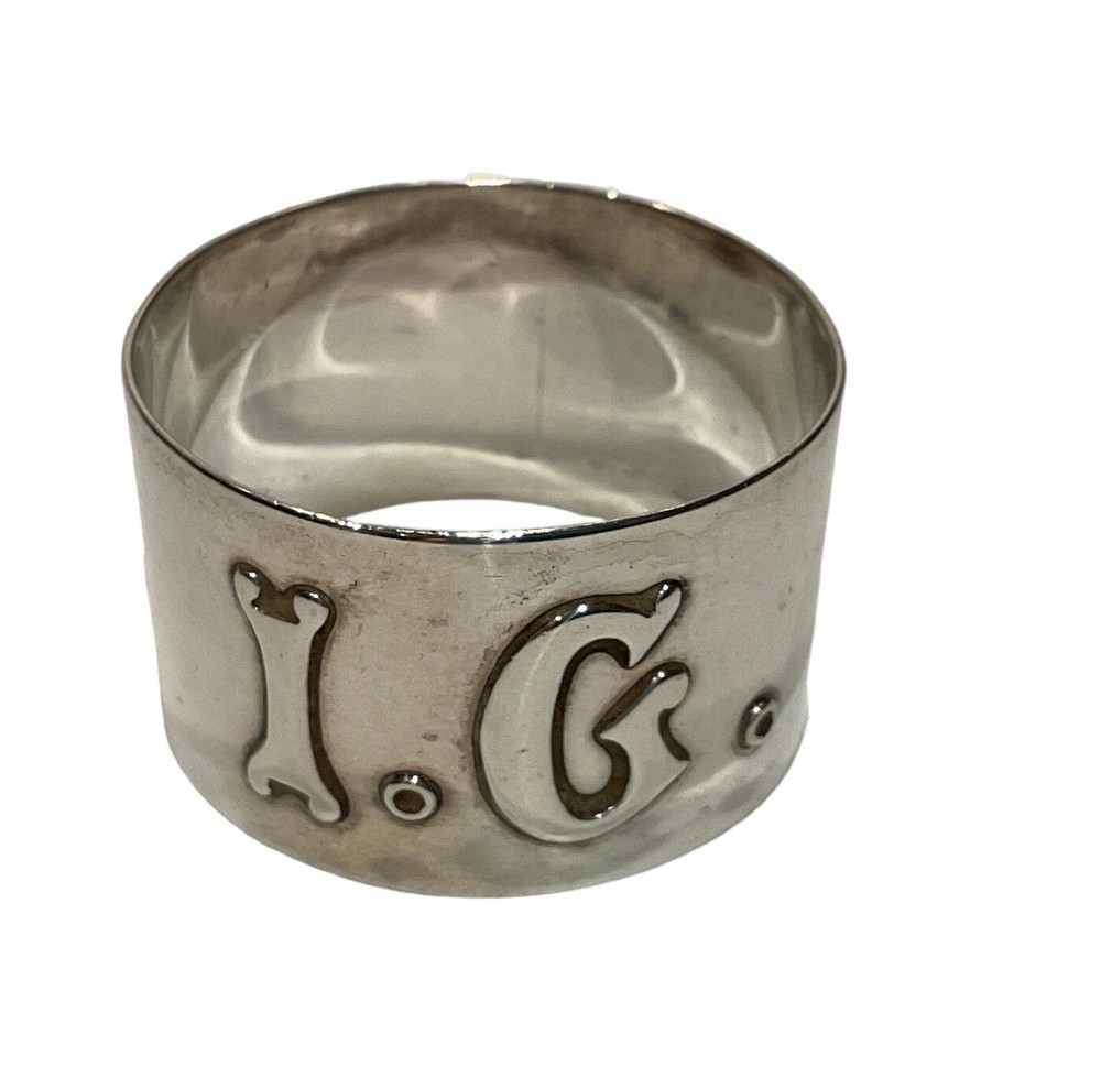 Victorian Scottish Solid Silver Napkin Ring, Edinburgh 1899