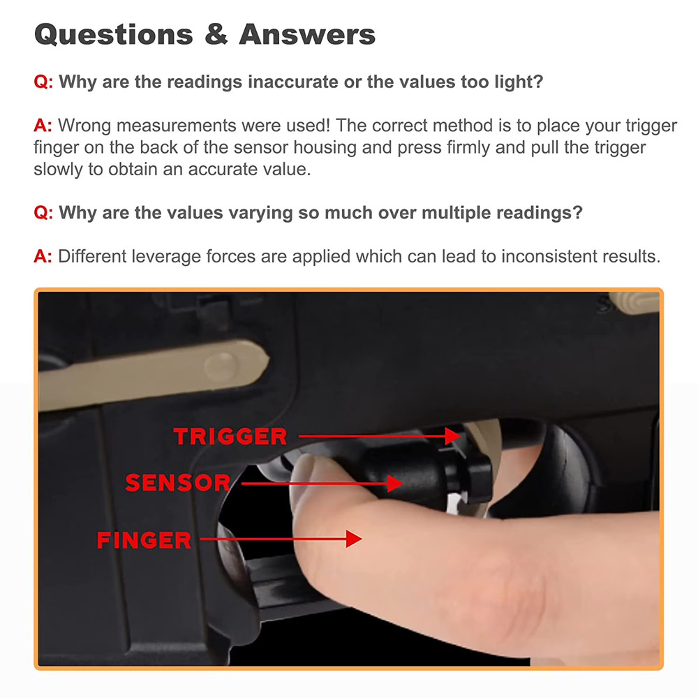 Digital Trigger Pull Gauge, 0-12lbs Trigger Pull Scale, 1Oz Increments Readings