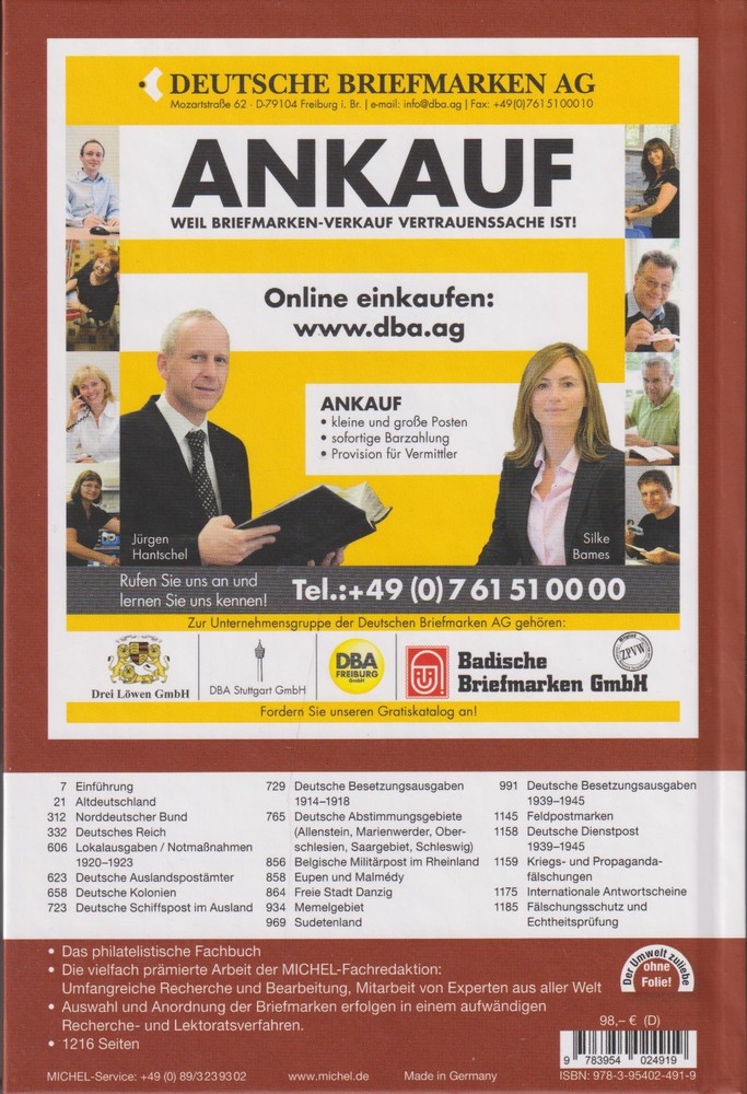 Michel Germany Special Volume 1 2024, until April 1945 NEW