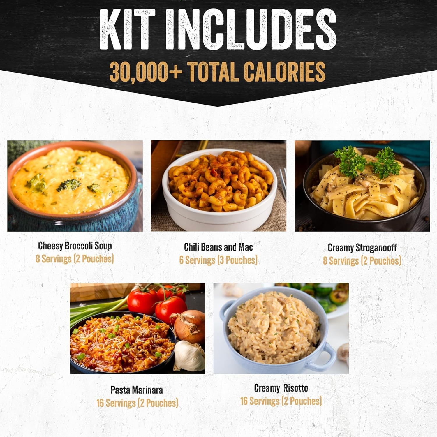 Ready Hour 120 Serving Freeze Dried Food Bucket Emergency Survival Meals Kit