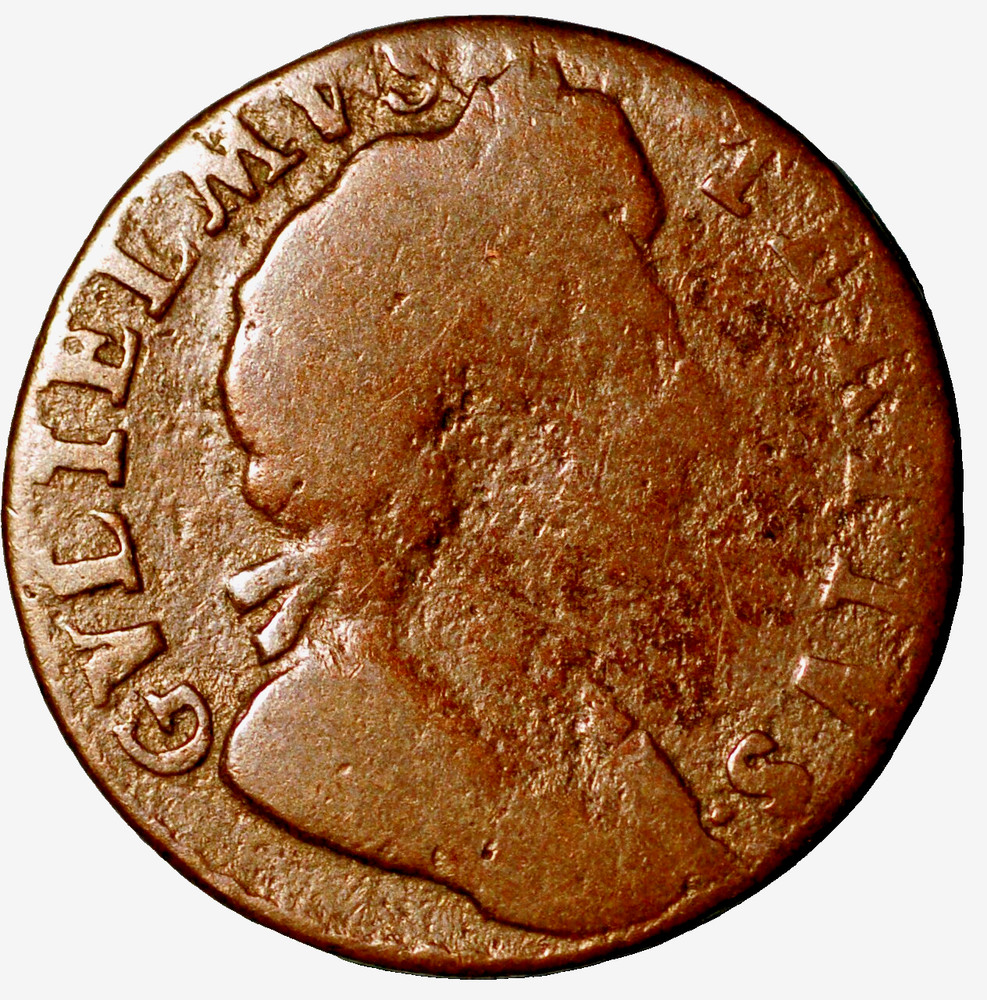 Great Britain William III Farthing 1699 copper