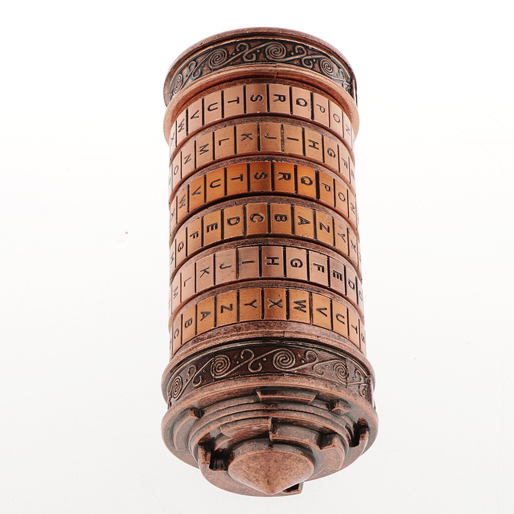 Lock Code Metal Box Birthday Gift Letter Escape Password Room Bronze